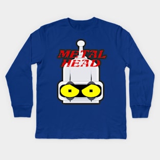 SHINY METAL HEAD 1 Kids Long Sleeve T-Shirt